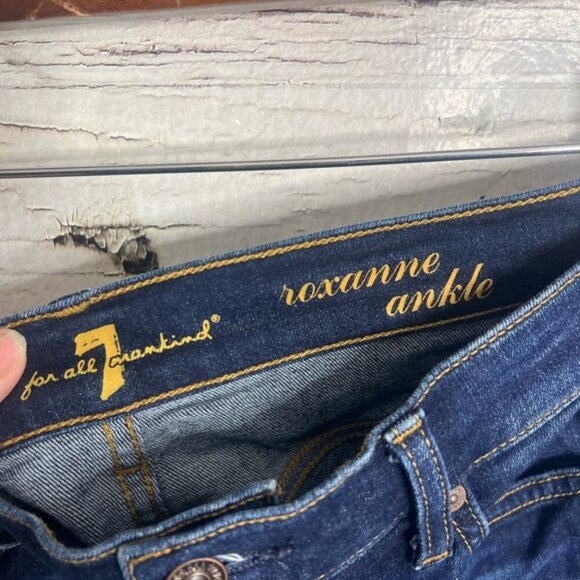 7 for All Mankind Roxanne ankle denim jeans size 31 - Picture 4 of 8